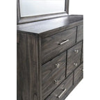 Lit plateforme en tissu de rangement gris