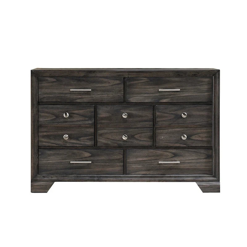 Lit plateforme en tissu de rangement gris