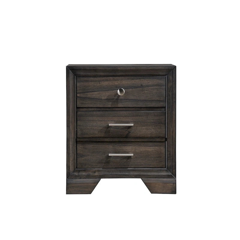 Lit plateforme en tissu de rangement gris
