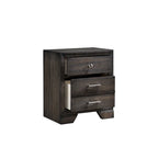 Lit plateforme en tissu de rangement gris