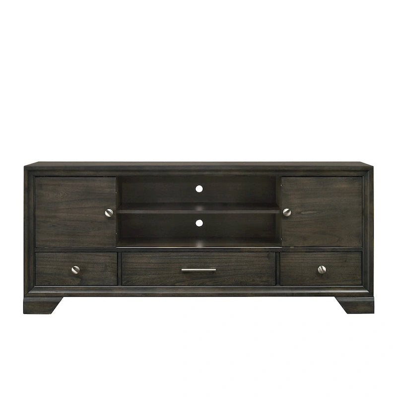 Lit plateforme en tissu de rangement gris
