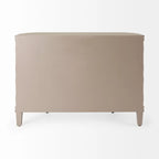 Armoire 4 portes en placage sapin beige - 47,2L x 15,0P x 33,1H