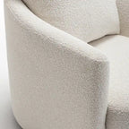 Fauteuil d'appoint pivotant en velours côtelé moderne et confortable