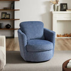 Fauteuil d'appoint pivotant en velours côtelé moderne et confortable