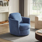 Fauteuil d'appoint pivotant en velours côtelé moderne et confortable