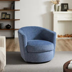 Fauteuil d'appoint pivotant en velours côtelé moderne et confortable