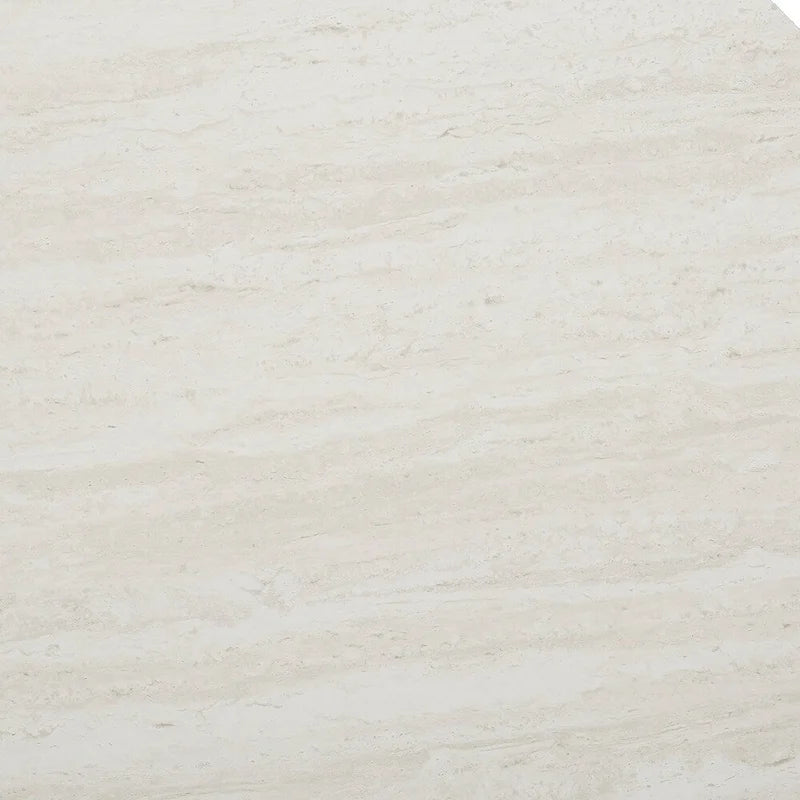 Table basse ronde moderne en similicuir marbre avec piètement géométrique doré