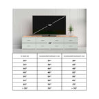 Meuble TV contemporain très grand brun/gris fusil - 70L x 19P x 35H