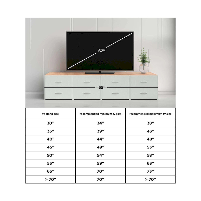 Meuble TV contemporain très grand brun/gris fusil - 70L x 19P x 35H