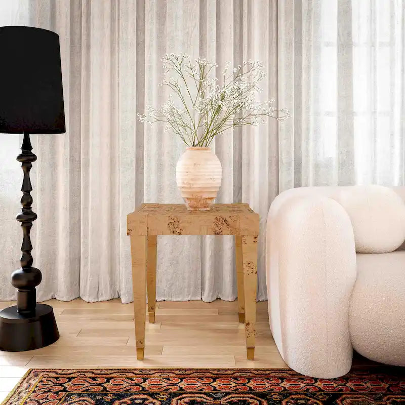 Table d'appoint en loupe