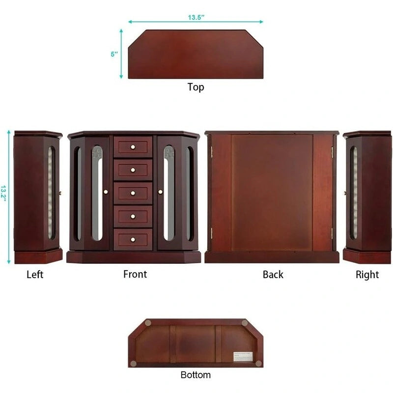 Boîte à bijoux - 5P x 13,5L x 13,2H