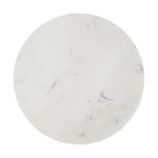 Table d'appoint en marbre naturel contemporain faite à la main en forme de X de 17,75