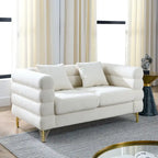 Canapé d'angle moderne en tissu Teddy - 2, 3 ou 4 places