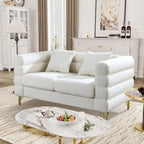 Canapé d'angle moderne en tissu Teddy - 2, 3 ou 4 places