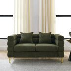 Canapé d'angle moderne en tissu Teddy - 2, 3 ou 4 places