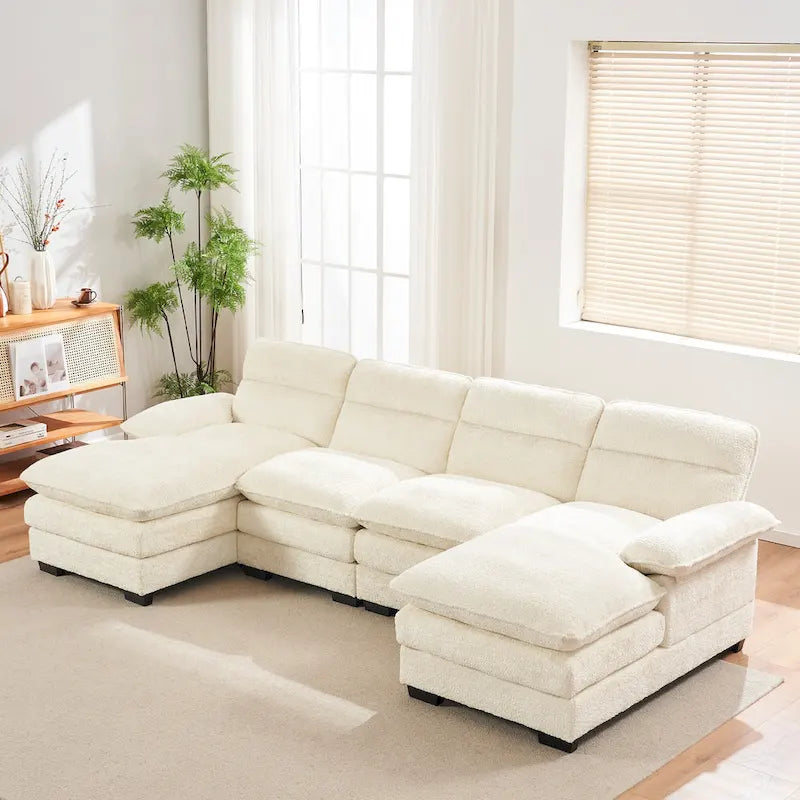 Canapé en chenille en U