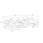 Canapé en chenille en U