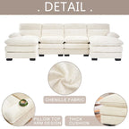 Canapé en chenille en U