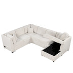 Canapé d'angle convertible avec méridienne de rangement