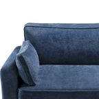 Canapé 3 places moderne en velours côtelé 81, Canapé rectangulaire en polyester rembourré pour salon - 81L X 33P X 26H