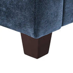 Canapé 3 places moderne en velours côtelé 81, Canapé rectangulaire en polyester rembourré pour salon - 81L X 33P X 26H