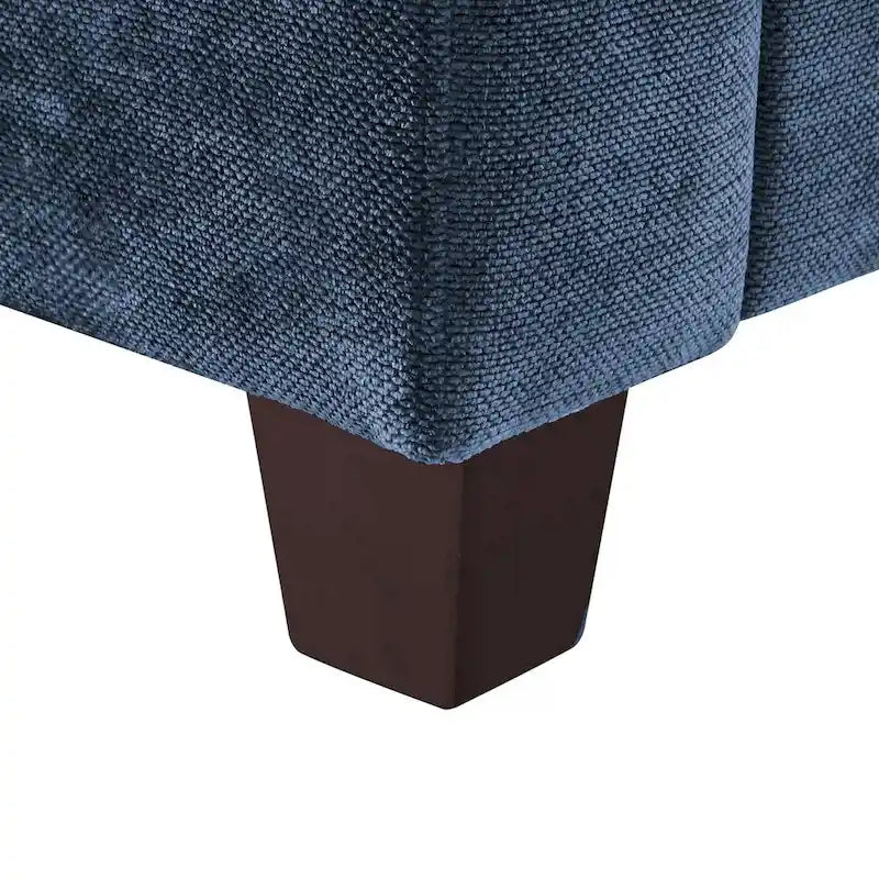 Canapé 3 places moderne en velours côtelé 81, Canapé rectangulaire en polyester rembourré pour salon - 81L X 33P X 26H