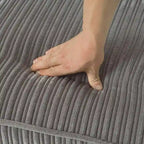 Canapé 3 places moderne en velours côtelé 81, Canapé rectangulaire en polyester rembourré pour salon - 81L X 33P X 26H