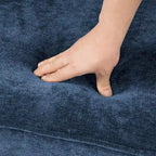 Canapé 3 places moderne en velours côtelé 81, Canapé rectangulaire en polyester rembourré pour salon - 81L X 33P X 26H