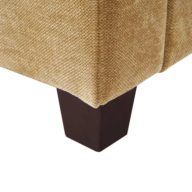 Canapé 3 places moderne en velours côtelé 81, Canapé rectangulaire en polyester rembourré pour salon - 81L X 33P X 26H