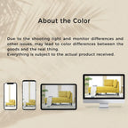 Canapé d'angle en tissu de lin 165 cm avec méridienne, convertible