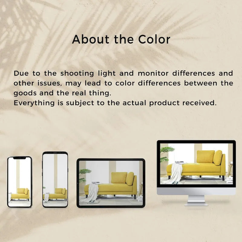 Canapé d'angle en tissu de lin 165 cm avec méridienne, convertible