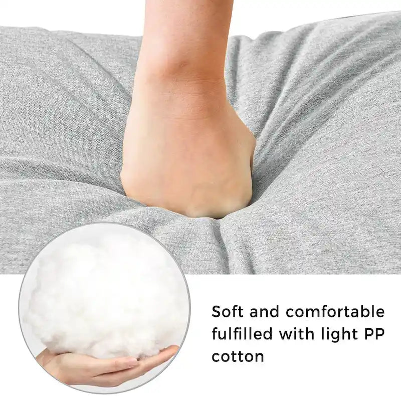 Canapé d'angle en tissu de lin 165 cm avec méridienne, convertible