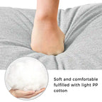 Canapé d'angle en tissu de lin 165 cm avec méridienne, convertible