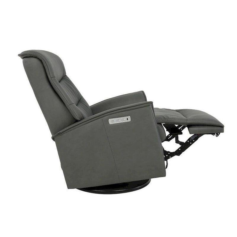 Fauteuil relax en cuir pivotant