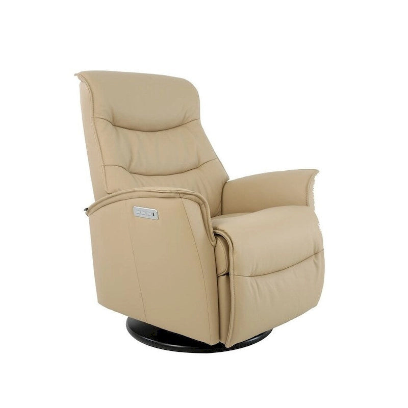 Fauteuil relax en cuir pivotant