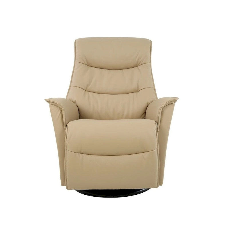 Fauteuil relax en cuir pivotant