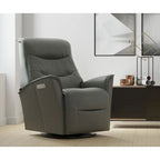 Fauteuil relax en cuir pivotant