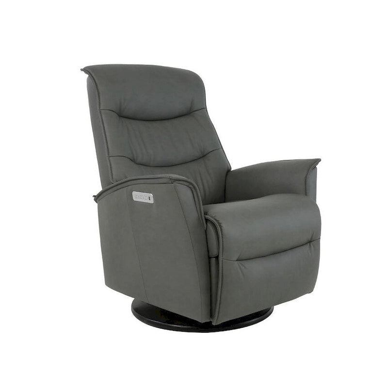 Fauteuil relax en cuir pivotant