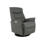 Fauteuil relax en cuir pivotant