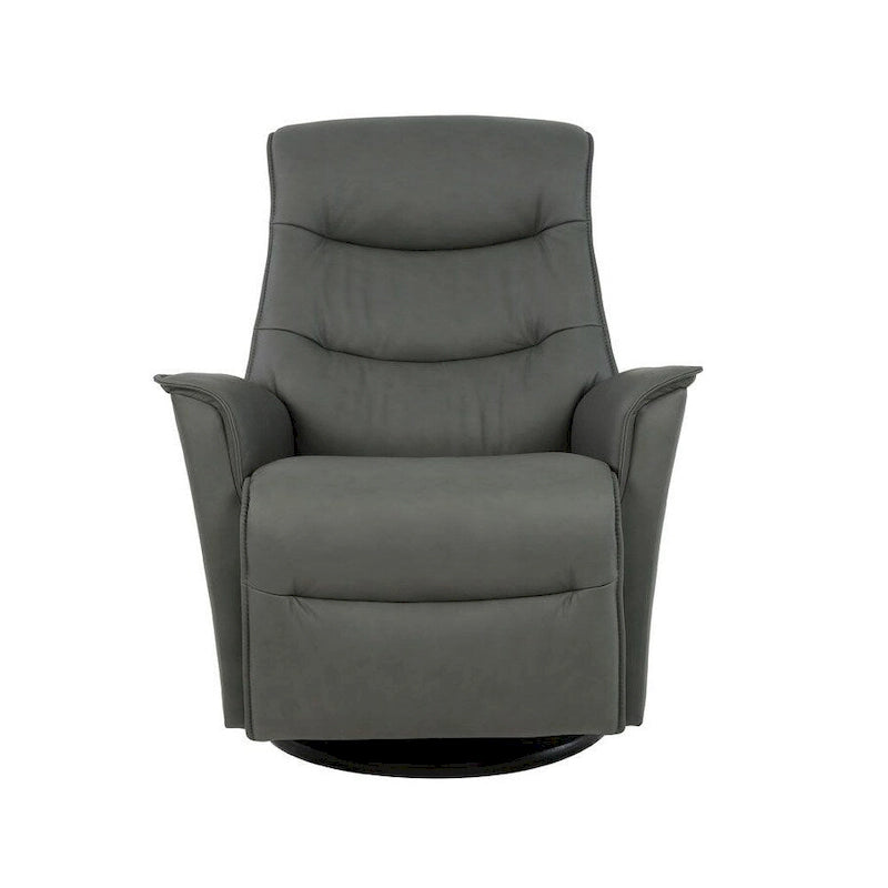 Fauteuil relax en cuir pivotant