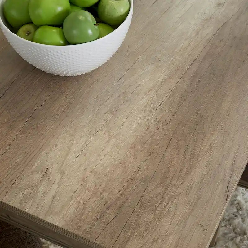 The Gray Barn Sun Valley Sandstone Table rectangulaire à pieds – Marron