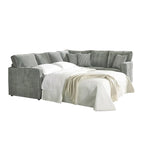 Canapé-lit gris, grand lit (Queen Size)