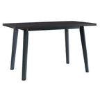 Table de salle à manger hauteur comptoir en bois Kiri bleu/gris