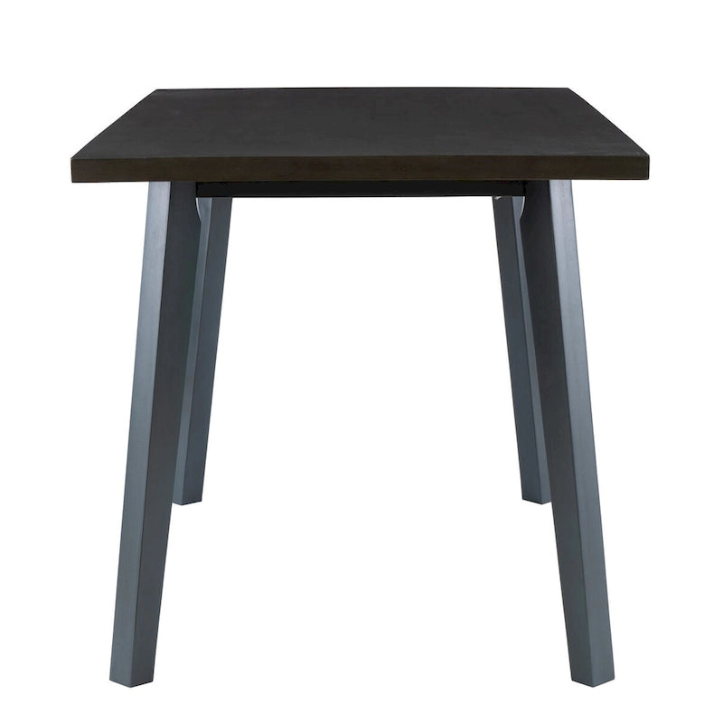 Table de salle à manger hauteur comptoir en bois Kiri bleu/gris