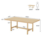 Table de conférence rectangulaire, table de salle de conférence de 160 cm pour 6 personnes, table de réunion moderne