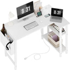 Bureau d'ordinateur en L