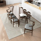 Ensemble de salle à manger confortable 9 pièces Avondale Mid Century Modern en bois massif