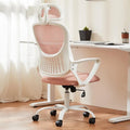 Chaise de bureau ergonomique, Chaise de bureau à dossier haut avec appuie-tête, Chaise d'ordinateur pivotante en maille pour bureau à domicile