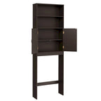 Yaheetech 2-Shelf Bathroom Organizer Over The Toilet,Double Doors